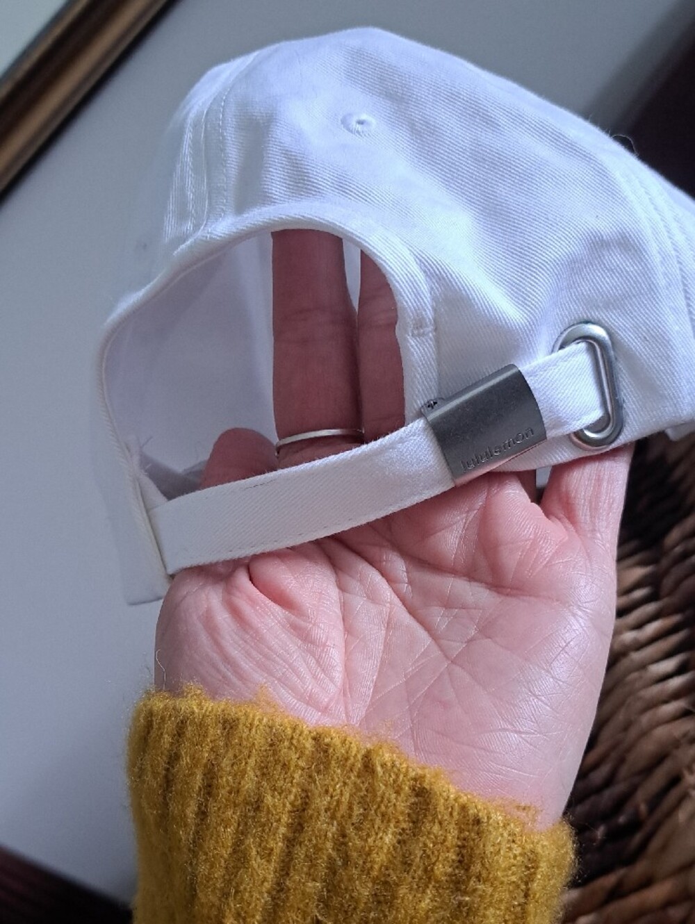 lululemon White S/M Athletic Cap with Logo (No Longer Sold Online) - Picture 5 of 10